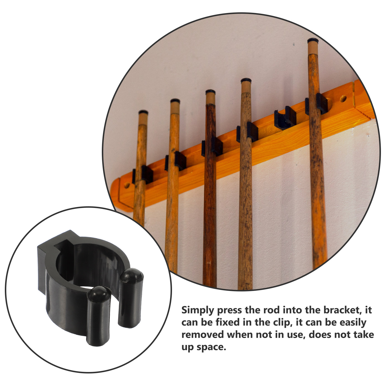 12Pcs Sturdy Plastic Club Clip - Fishing Rod Rack recension och pris